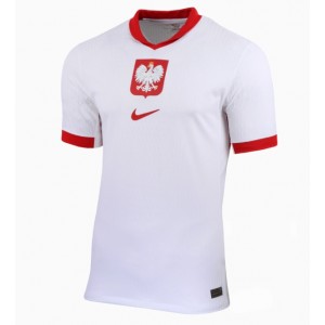 Fotbalové Dres Polsko Domácí Oblečení ME 2024 Krátký Rukáv